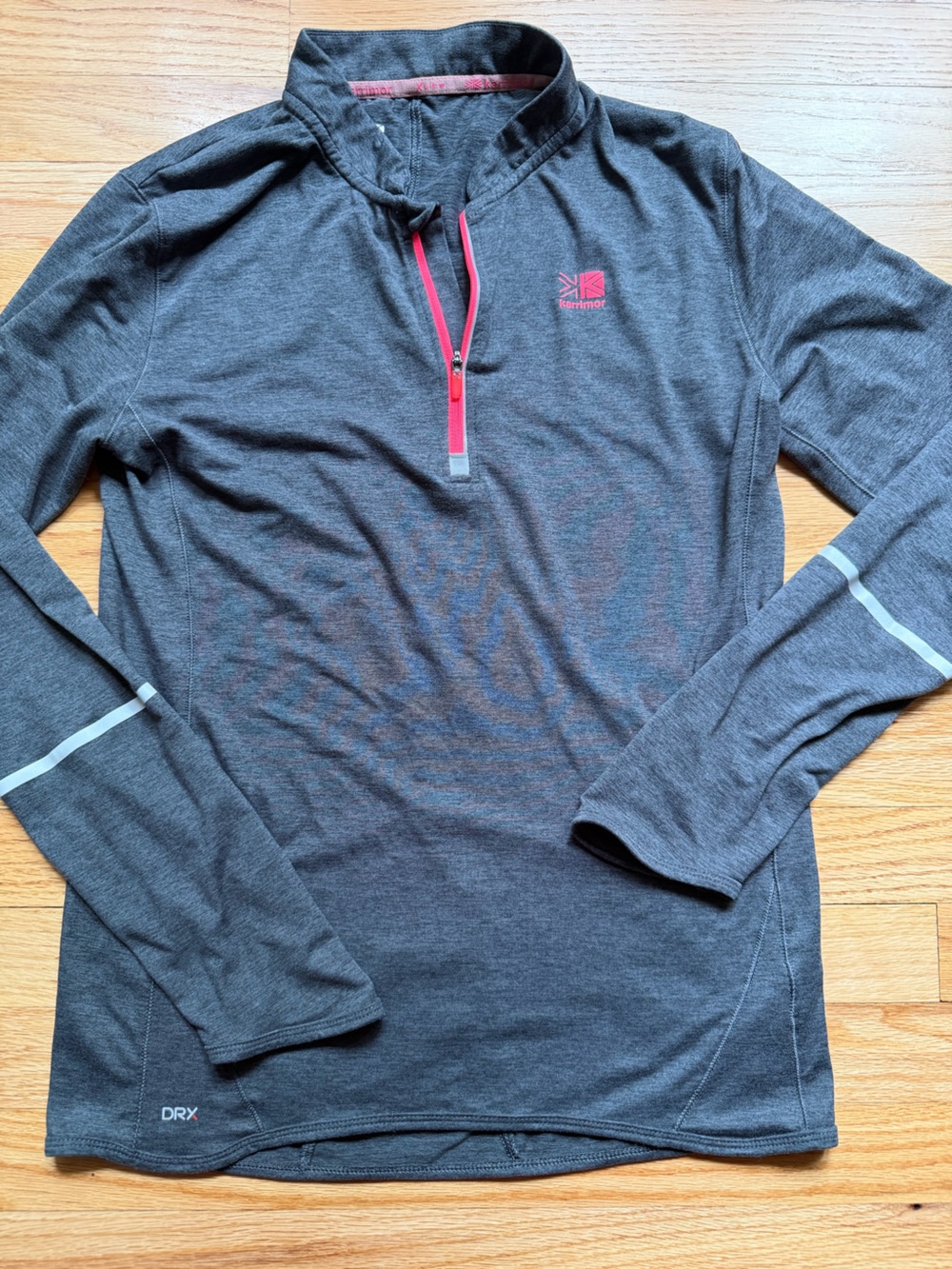 Karrimor Charcoal Gray Pullover with Pink Trim